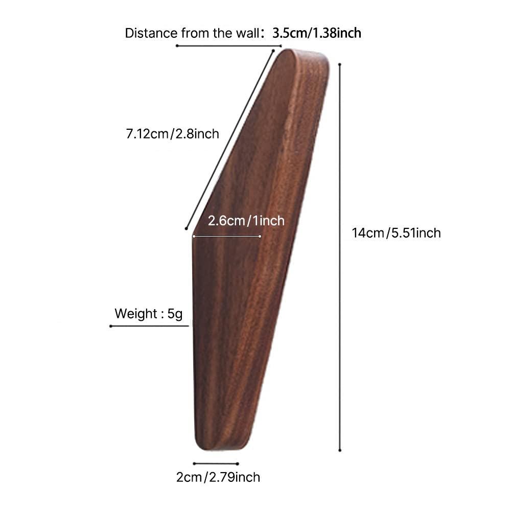 Wooden Coat Hooks Oak Modern Towel Hanger