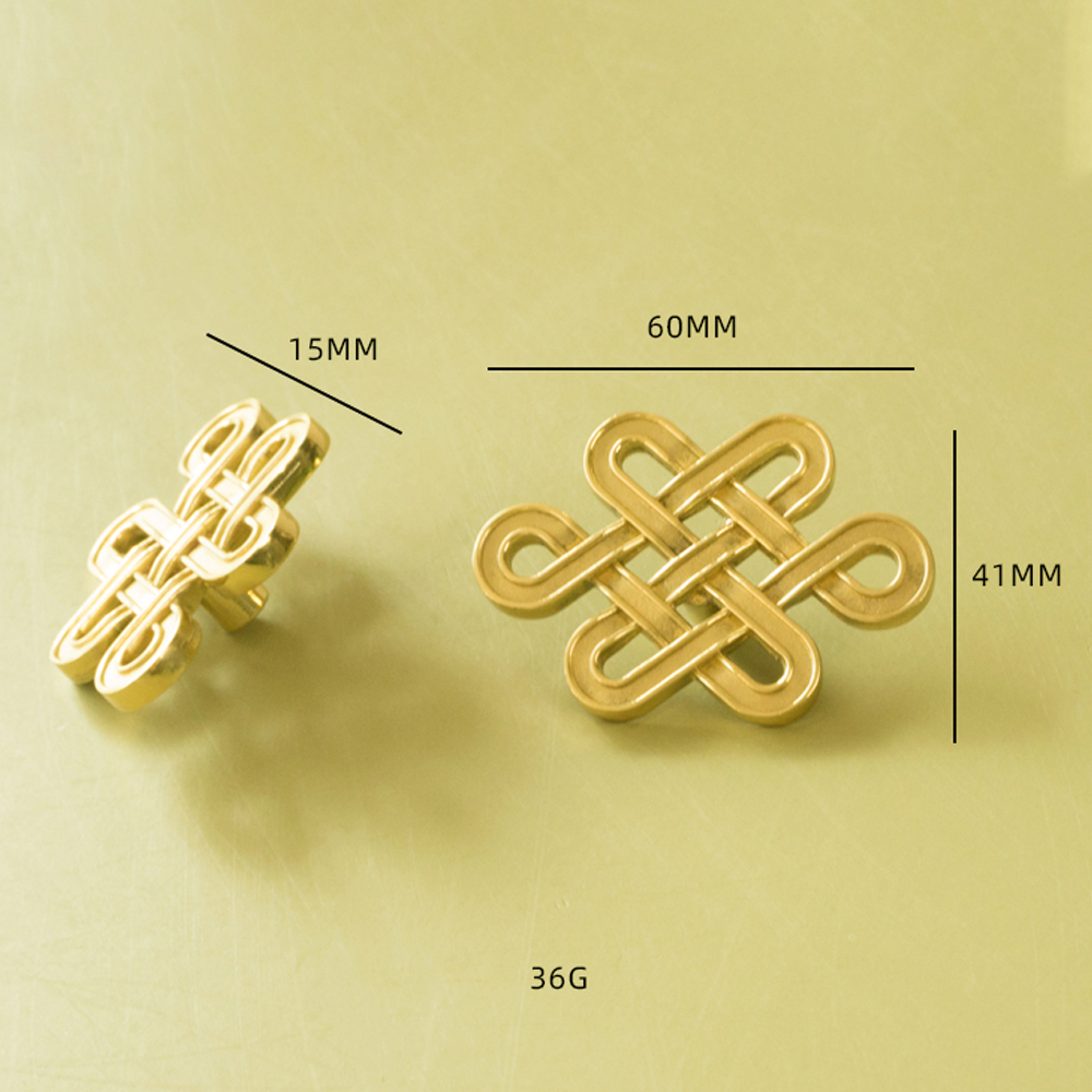 Chinese Knot Brass Handle