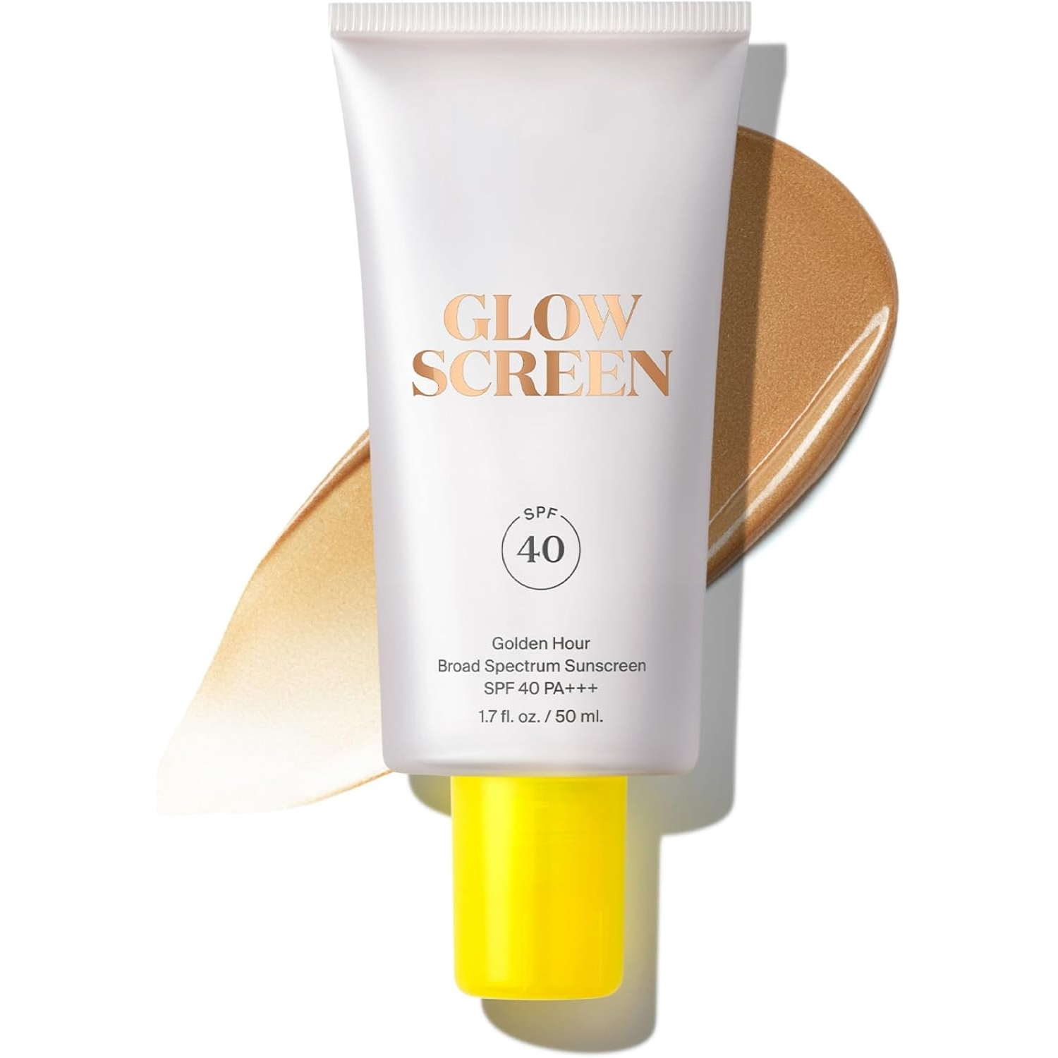 Glowscreen SPF 40, Golden Hour (Bronze Glow) - 1.7 fl oz - Glowy Primer + Broad Spectrum Tinted Sunscreen - Helps Filter Blue Light - Hydration - Hyaluronic Acid & Vitamin B5