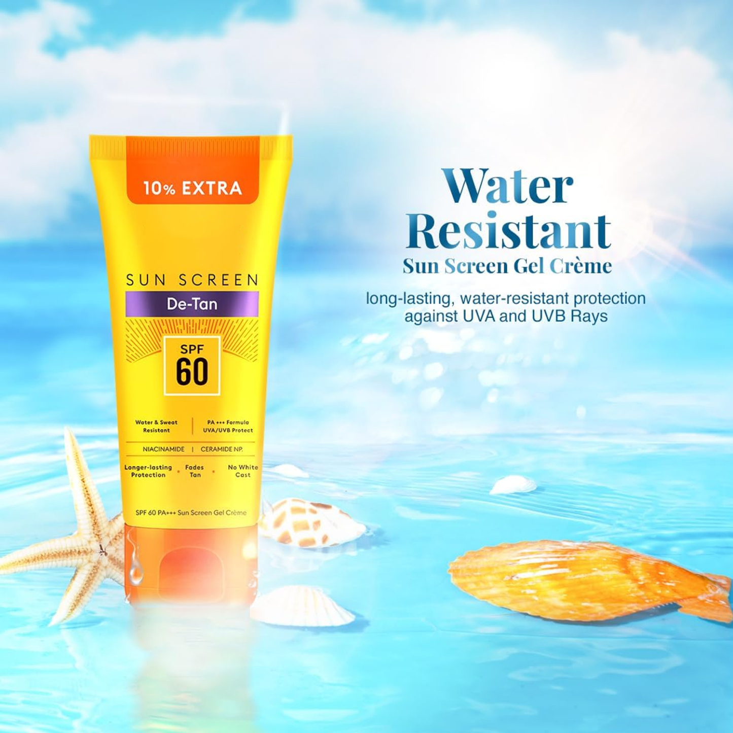 Water Resistant Sunscreen Gel
