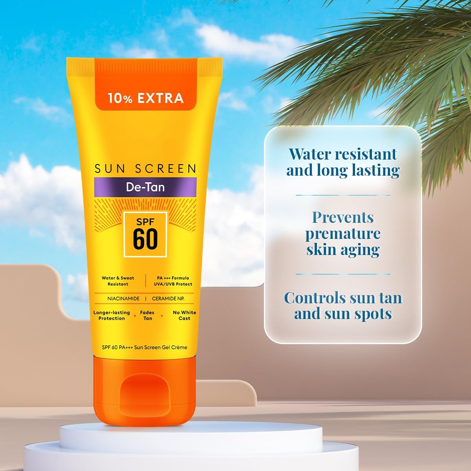 Water Resistant Sunscreen Gel