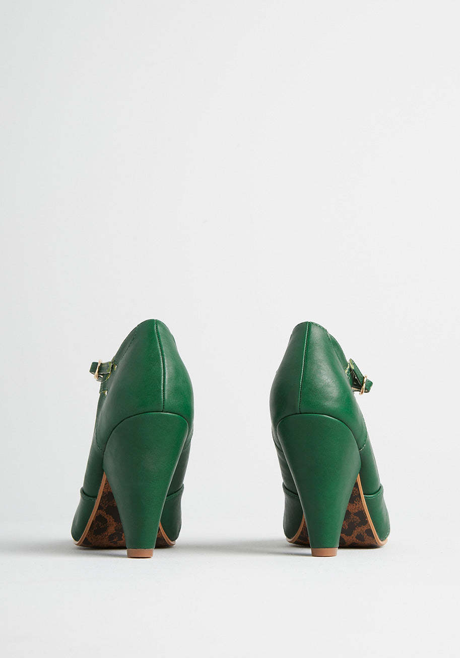 Armed With Charm T-Strap Heel