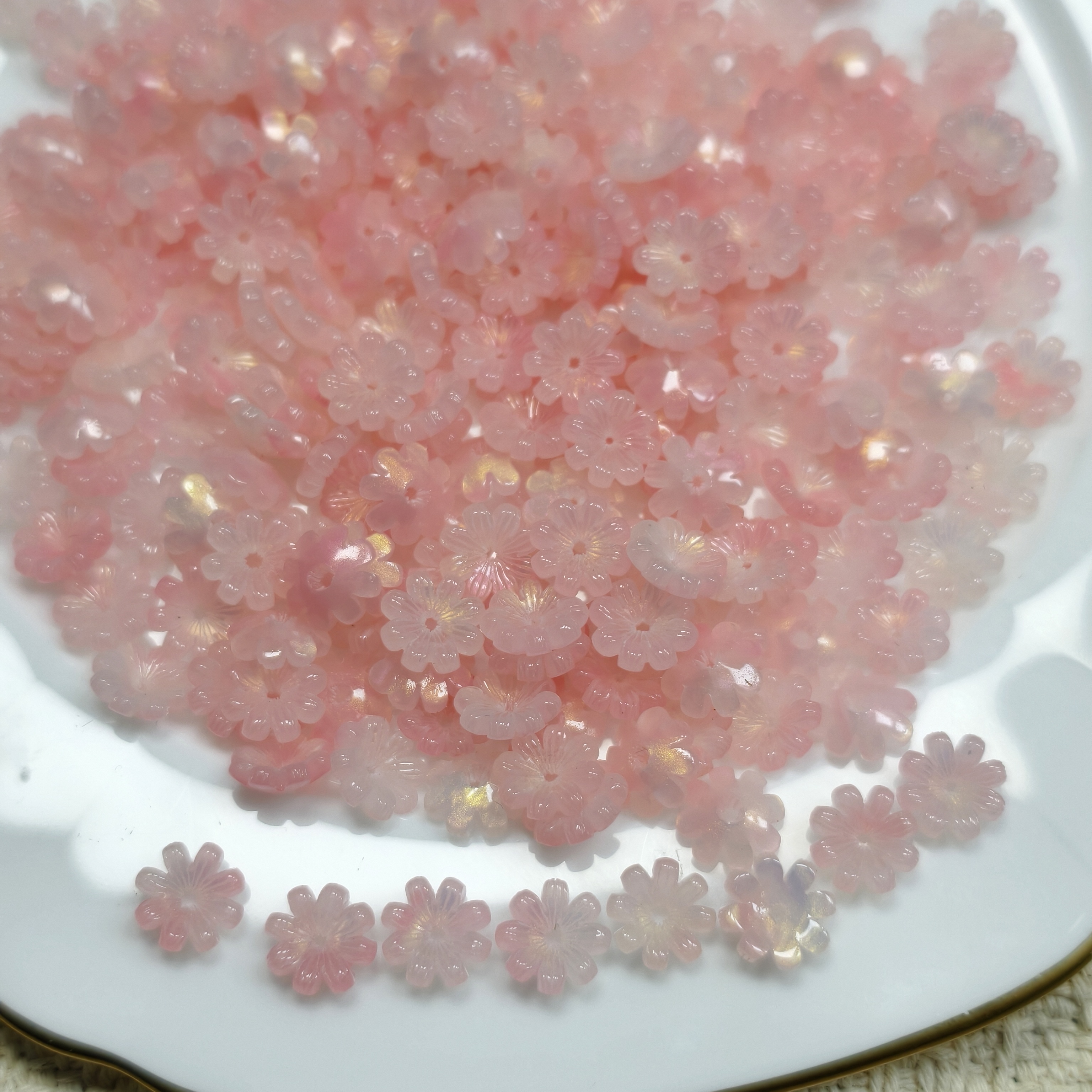 SongSong DIY 10mm Handmade Acetic Acetone Daisy Charms Hairpin Pendant Jewelry Accessories