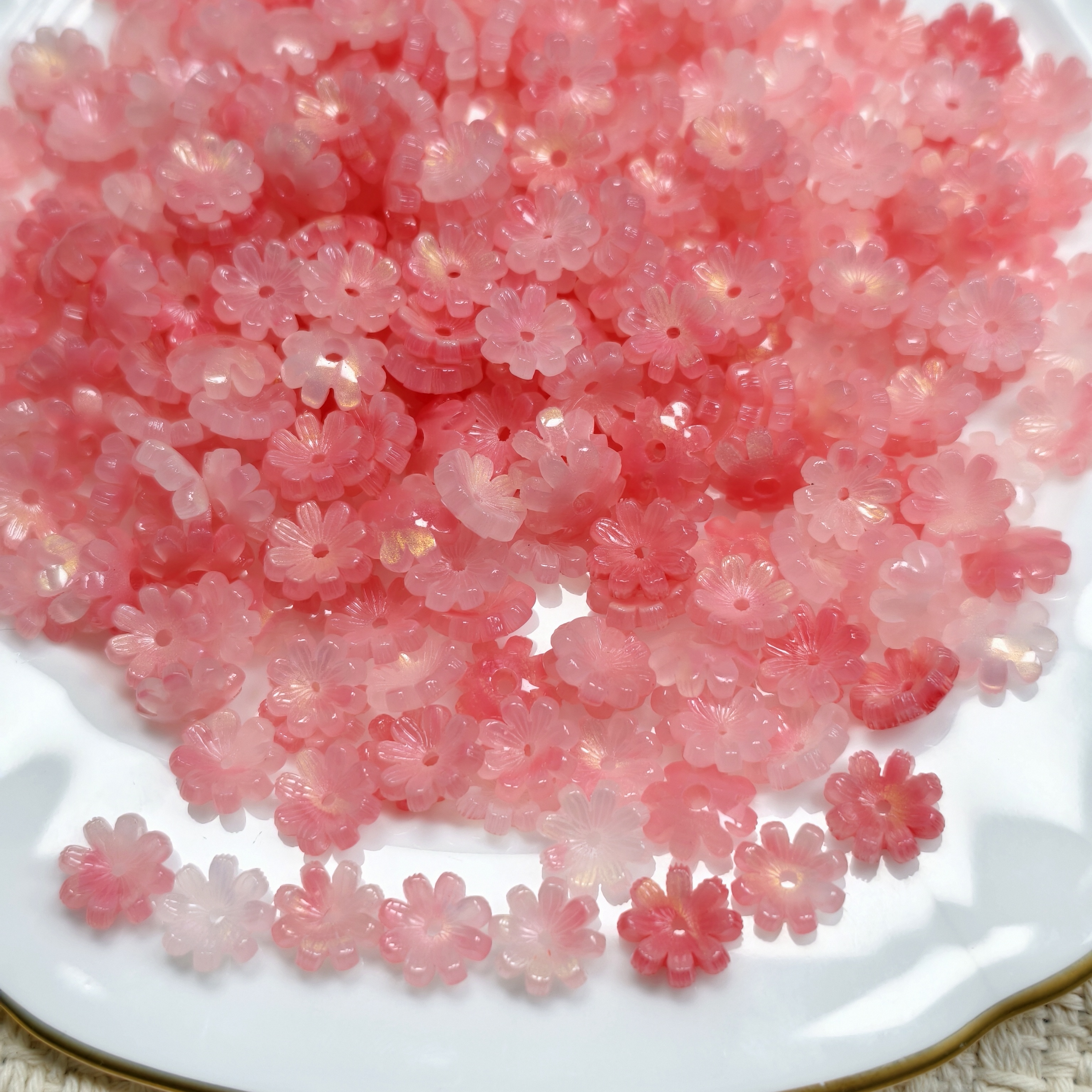 SongSong DIY 10mm Handmade Acetic Acetone Daisy Charms Hairpin Pendant Jewelry Accessories