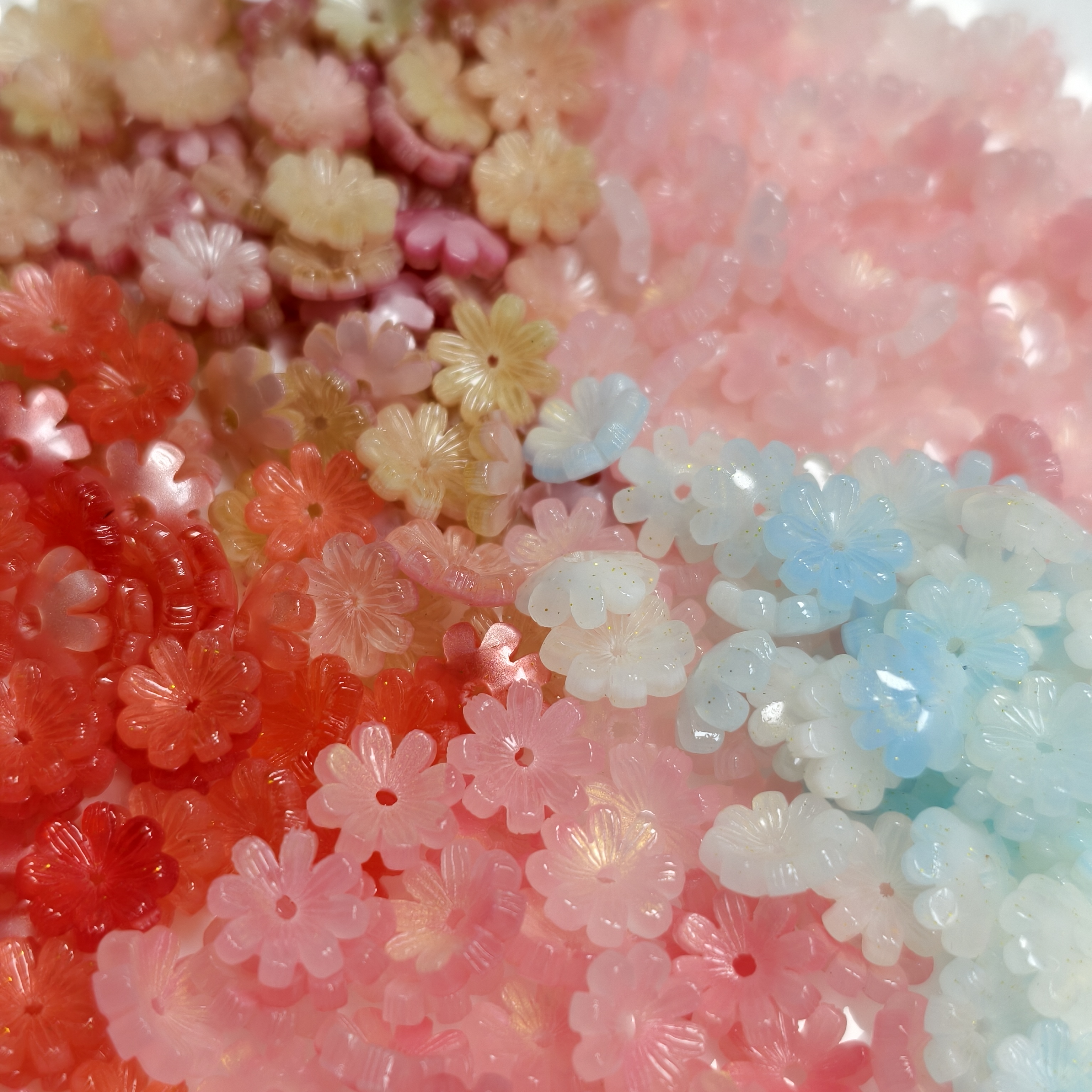 SongSong DIY 10mm Handmade Acetic Acetone Daisy Charms Hairpin Pendant Jewelry Accessories