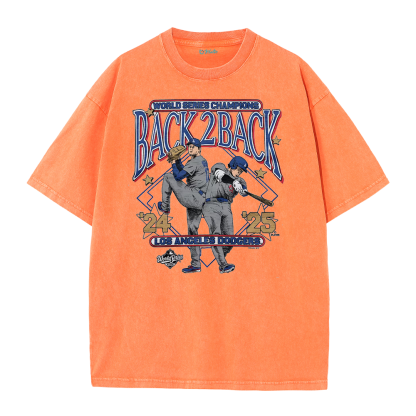 Dynasty Champions Retro Graphic Tee – Vintage Washed Heavy Cotton T-Shirt