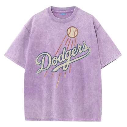 Vintage Los Angeles Baseball Graphic Washed T-Shirt