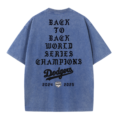 Back to Back Champions Vintage Washed T-Shirt – LA Born Raised Graphic Streetwear Tee