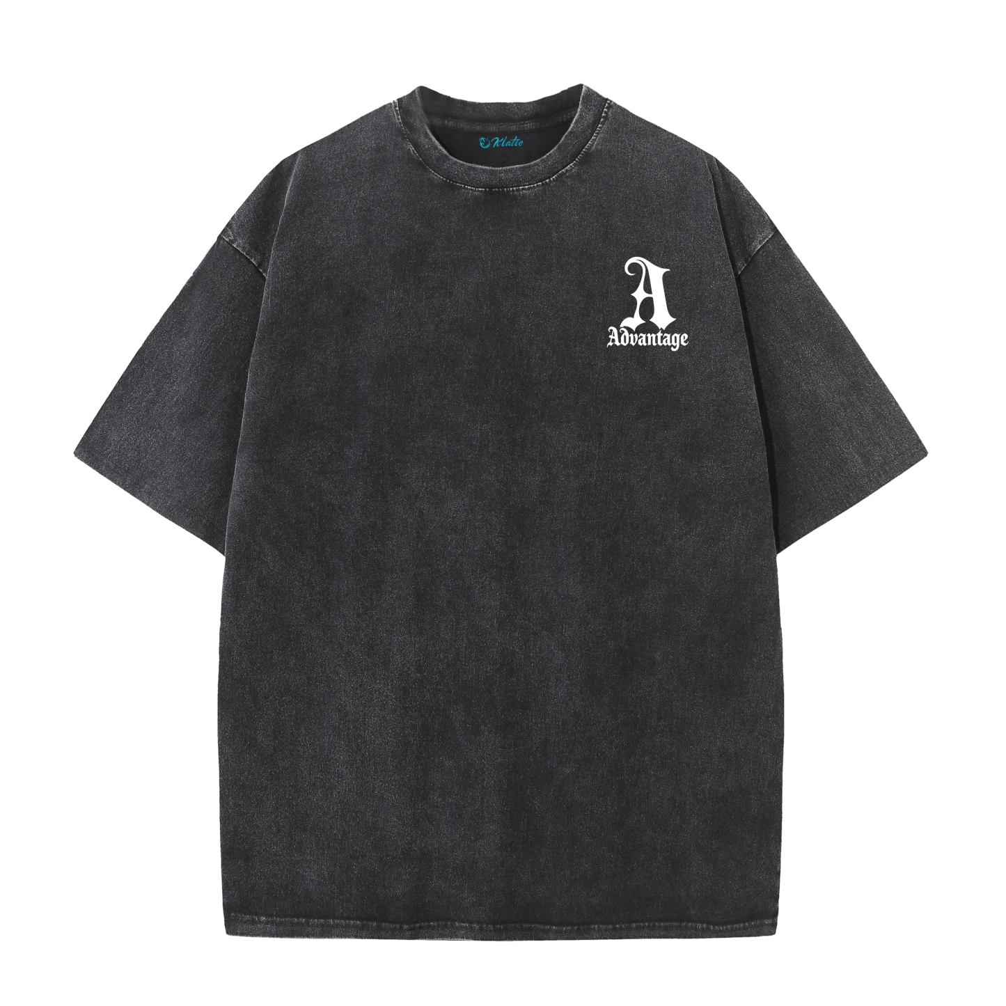 LA Letter Back Print Vintage Washed T-Shirt – Cotton Streetwear Graphic Tee