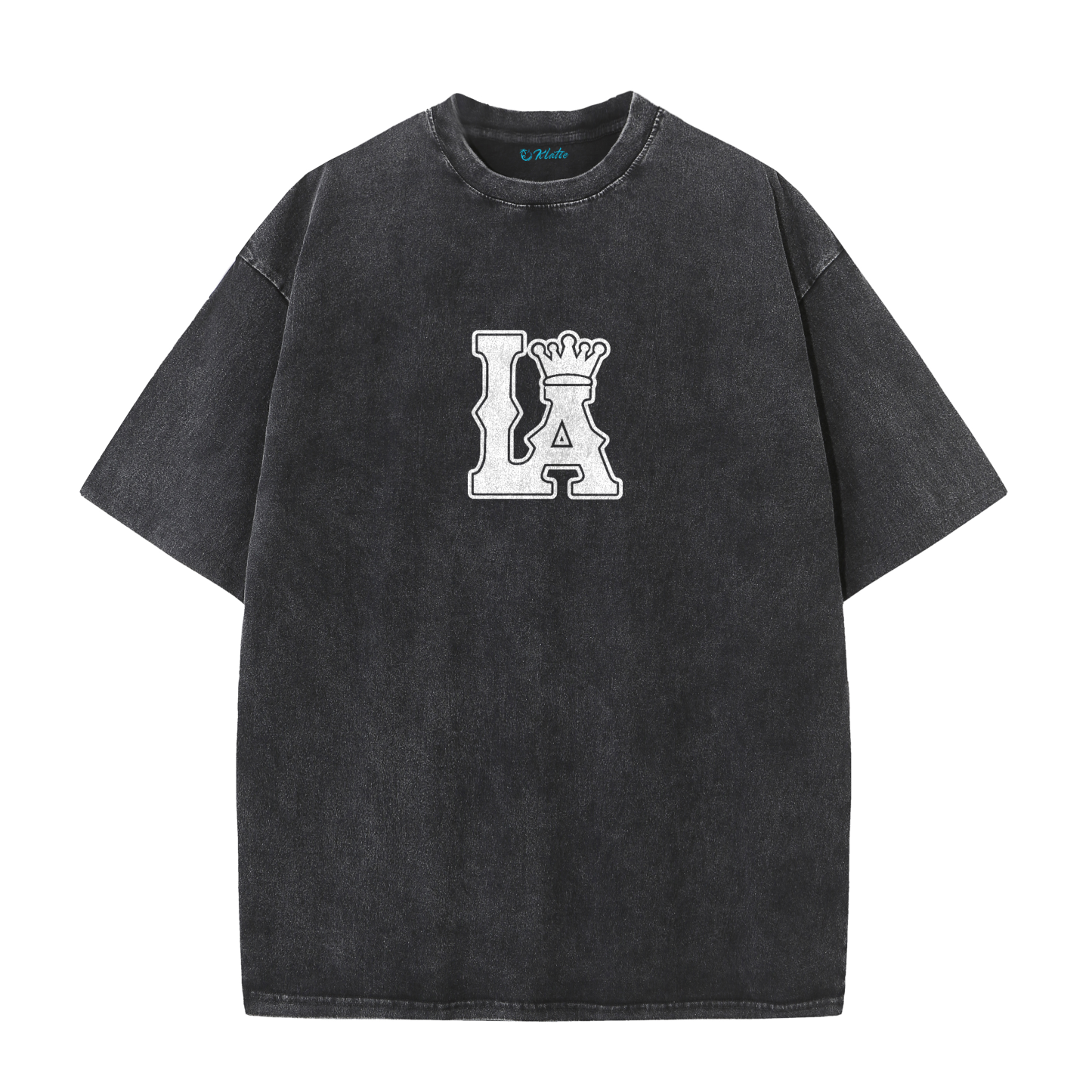 LA Letter Graphic Vintage Washed T-Shirt – Los Angeles Streetwear Unisex Tee