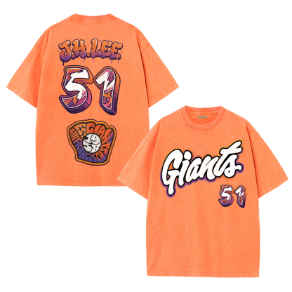 Giants Baseball 51 Tee – J.H. Lee Graphic Vintage Washed T-Shirt