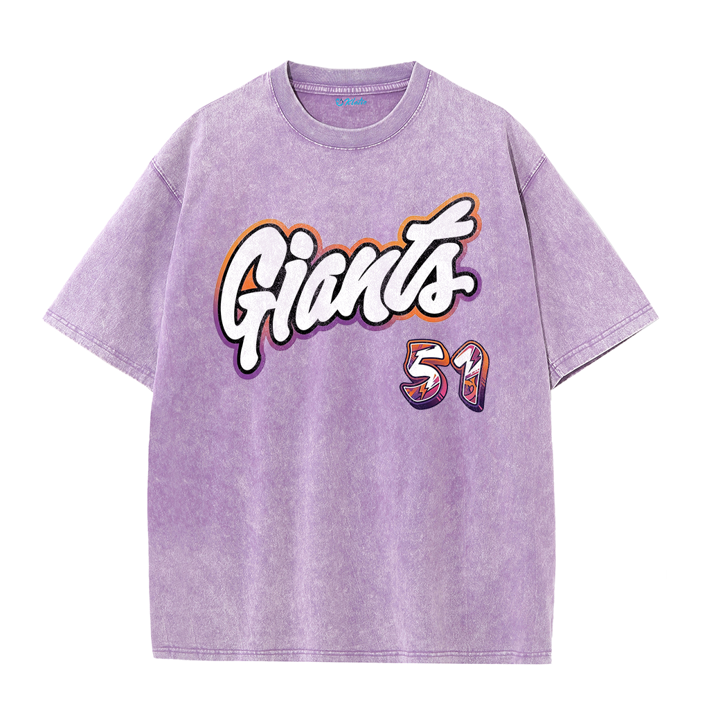 Giants Baseball 51 Tee – J.H. Lee Graphic Vintage Washed T-Shirt