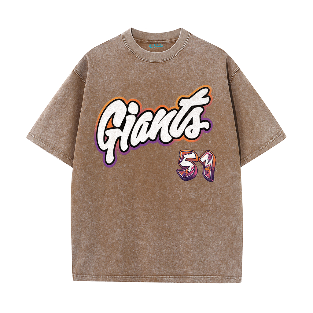 Giants Baseball 51 Tee – J.H. Lee Graphic Vintage Washed T-Shirt