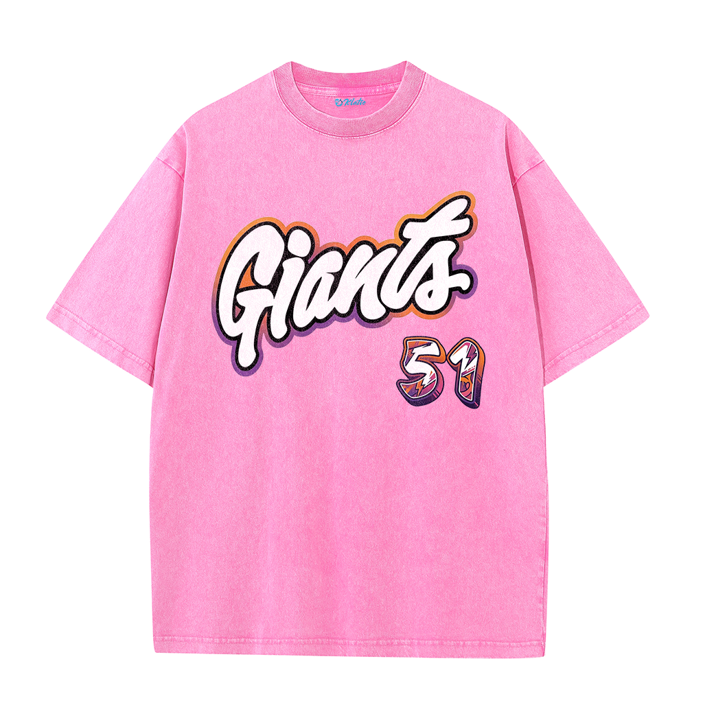 Giants Baseball 51 Tee – J.H. Lee Graphic Vintage Washed T-Shirt