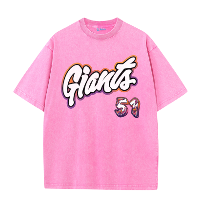 Giants Baseball 51 Tee – J.H. Lee Graphic Vintage Washed T-Shirt