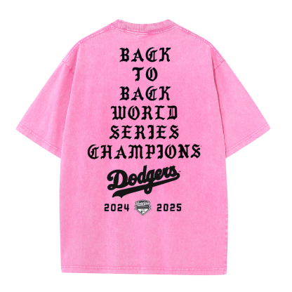 Back to Back Champions Vintage Washed T-Shirt – LA Born Raised Graphic Streetwear Tee