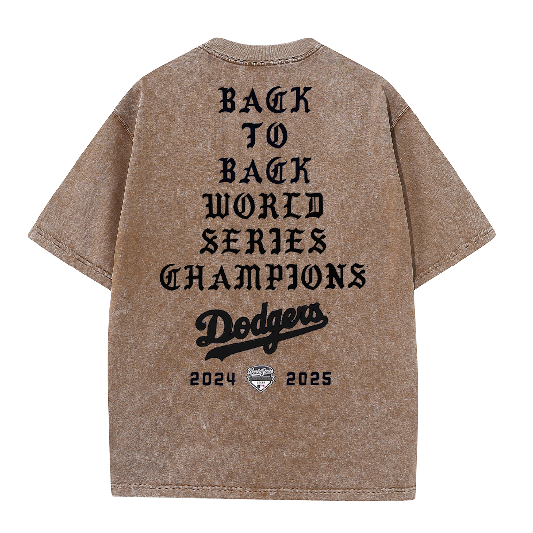 Back to Back Champions Vintage Washed T-Shirt – LA Born Raised Graphic Streetwear Tee