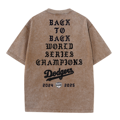 Back to Back Champions Vintage Washed T-Shirt – LA Born Raised Graphic Streetwear Tee