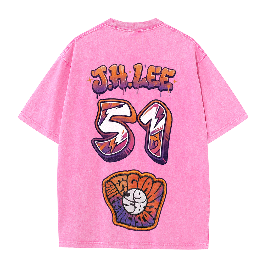 Giants Baseball 51 Tee – J.H. Lee Graphic Vintage Washed T-Shirt