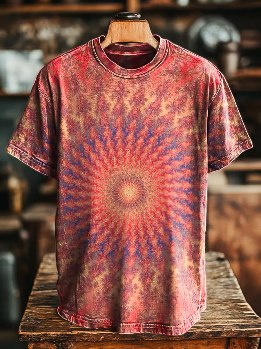 ​​Retro Kaleidoscope Print T-Shirt