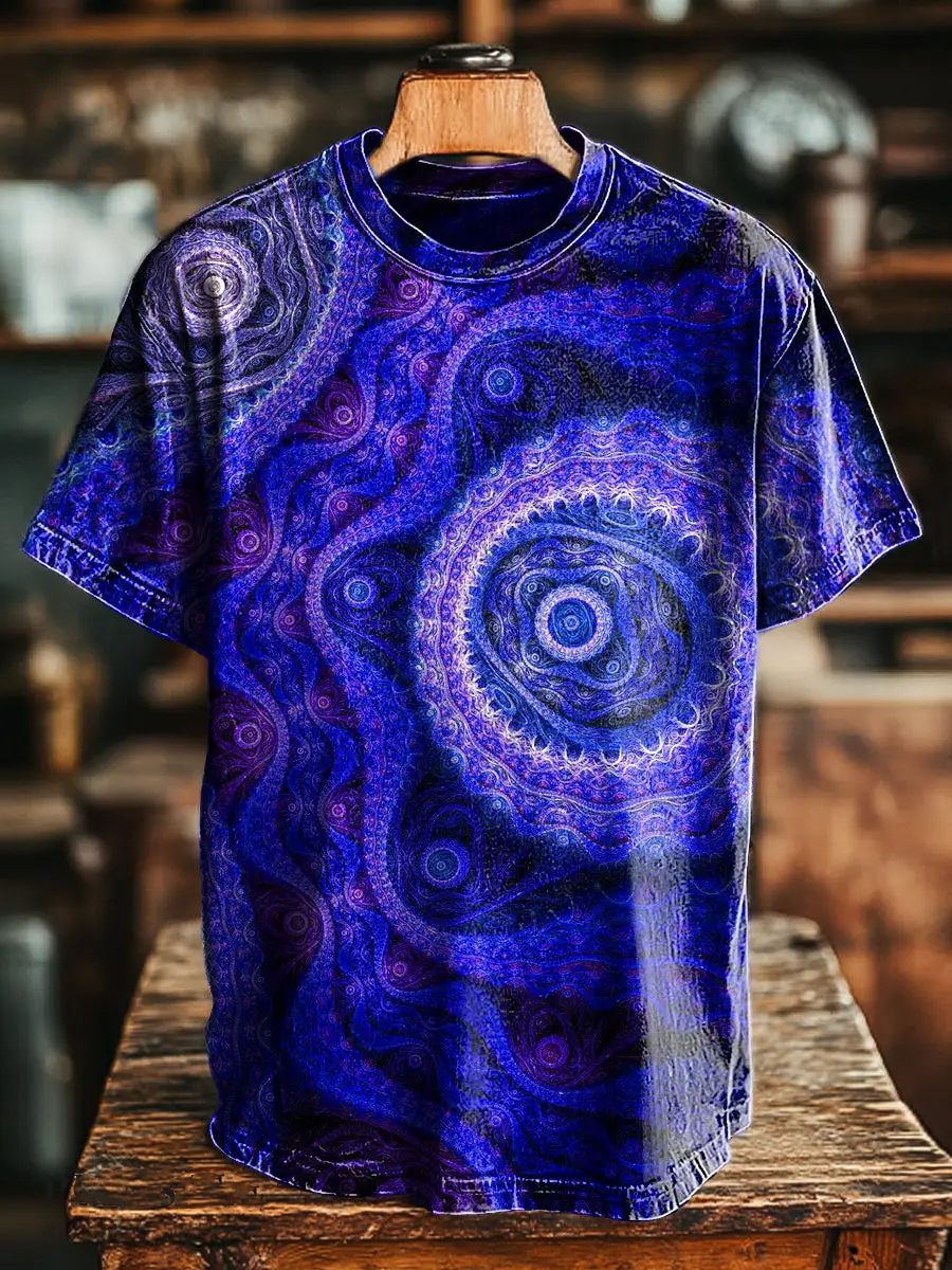 Vintage Mandala Print T-Shirt