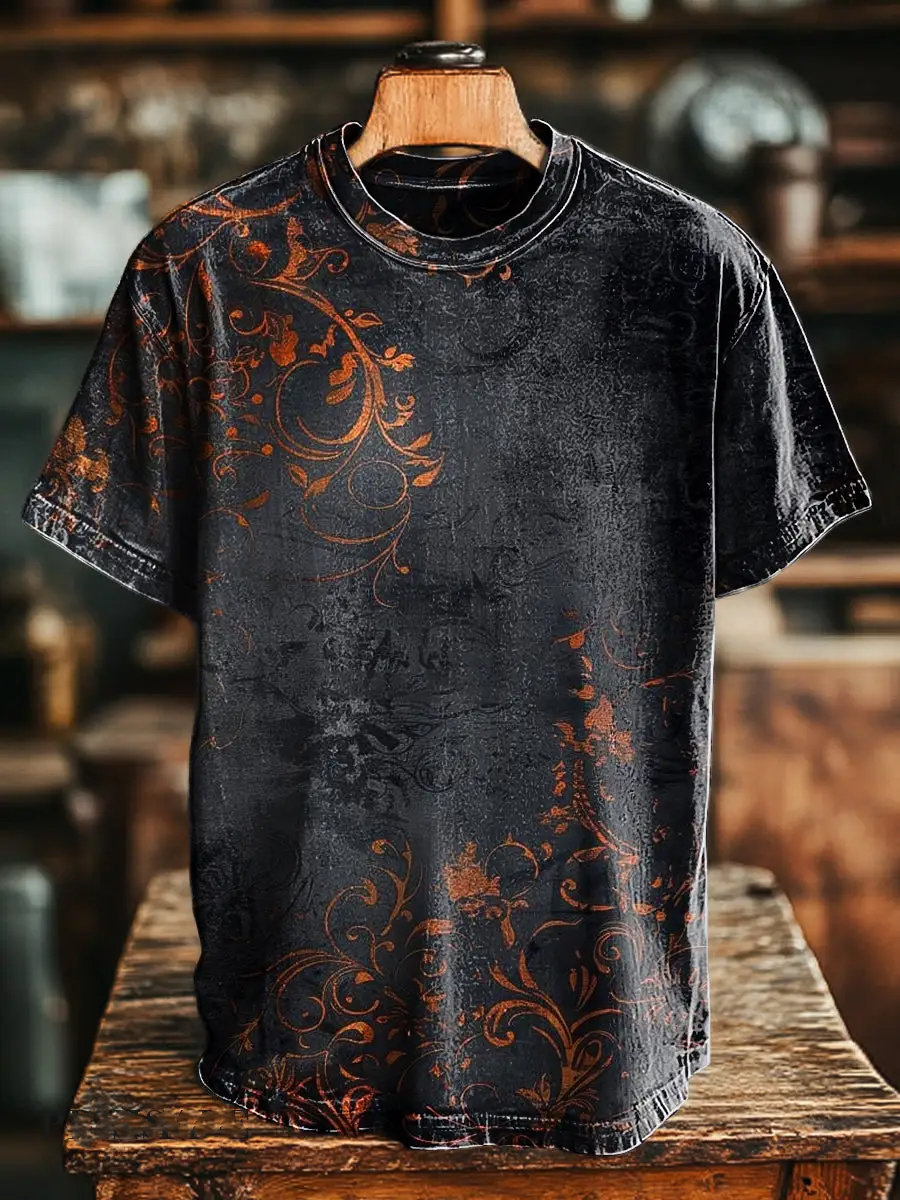 Retro Floral Print T-Shirt