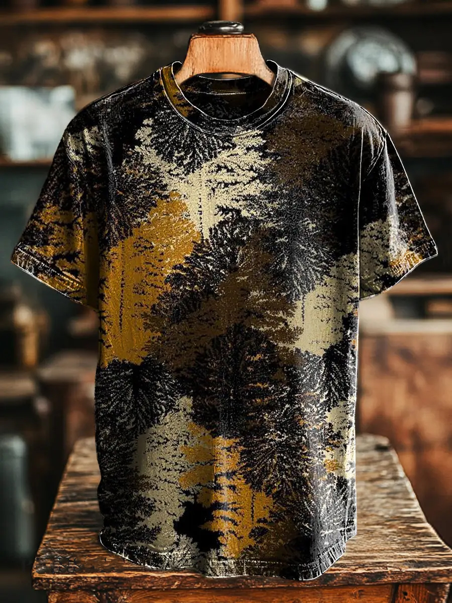 Retro Abstract Print T-Shirt