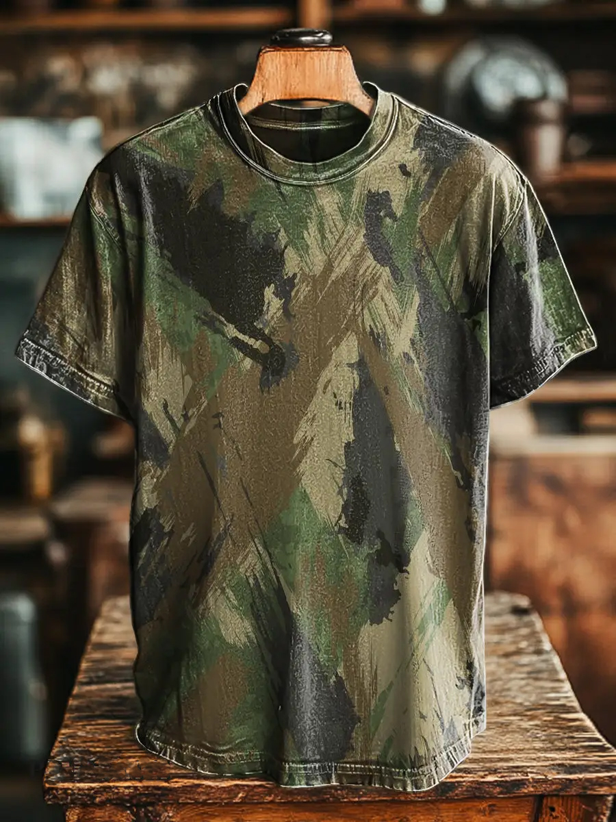 Vintage Abstract Art Print T-Shirt