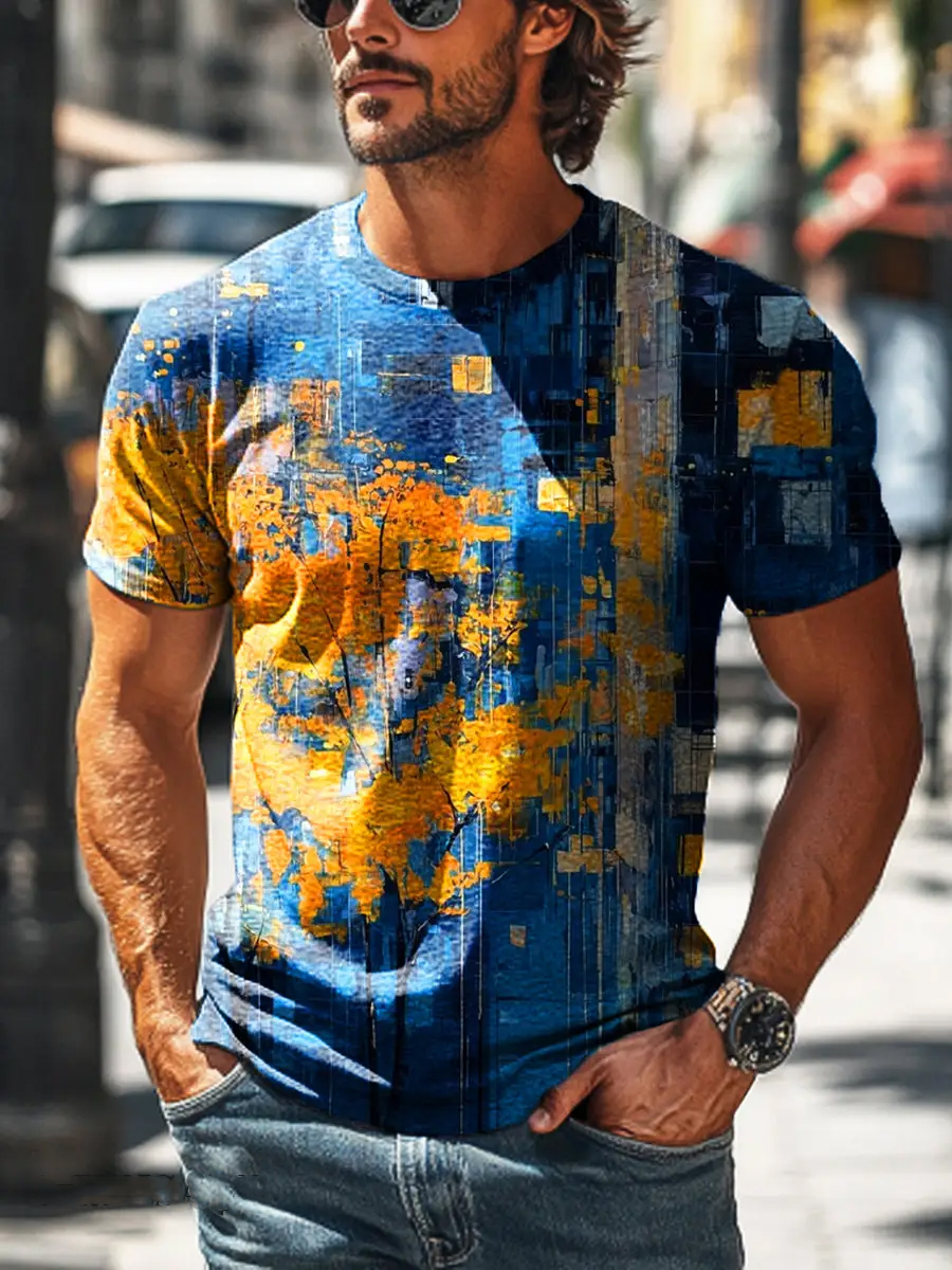 Retro Abstract Art T-Shirt