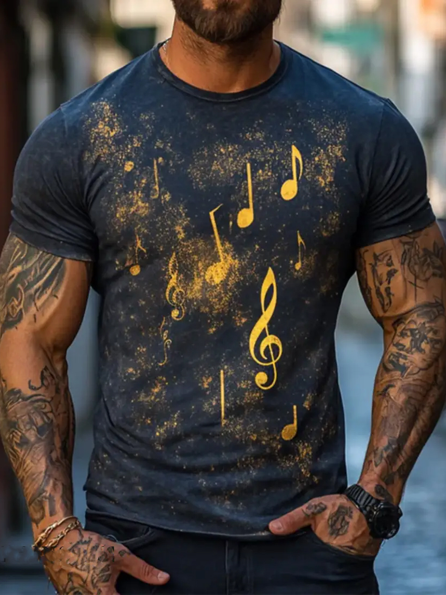 Retro Music Note T-Shirt
