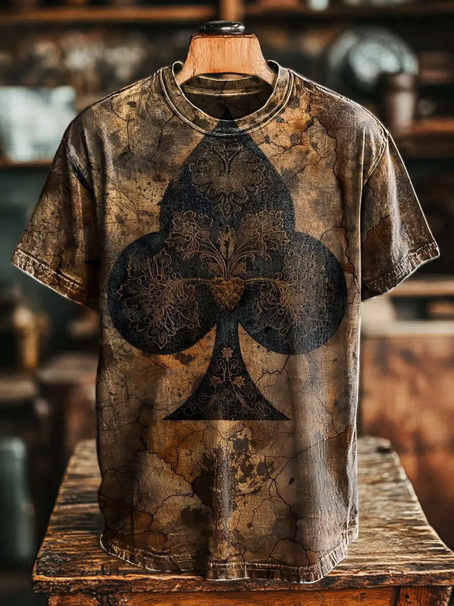 Vintage Vineyard Floral Print T-Shirt