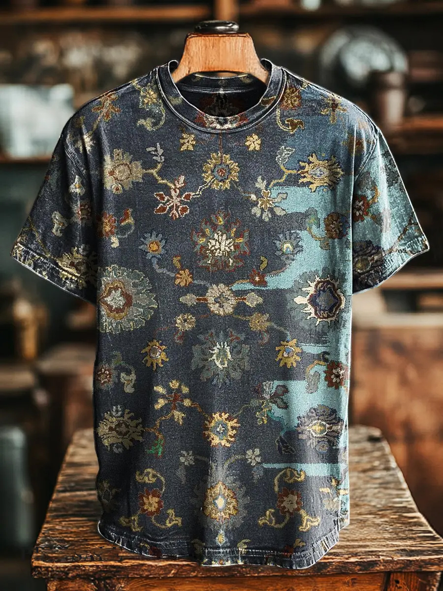 Vintage Floral Print T-Shirt