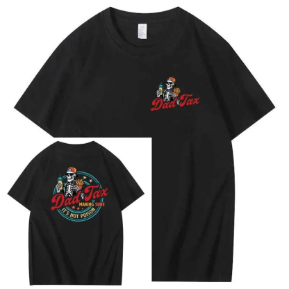 Dad Tax Pattern Print T-Shirt