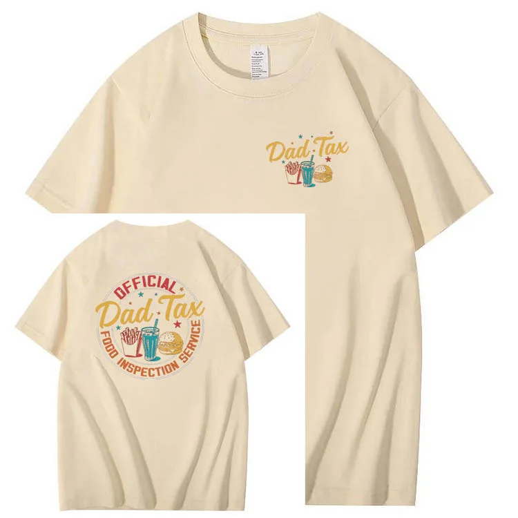 Official Dad Tax Pattern Print T-Shirt