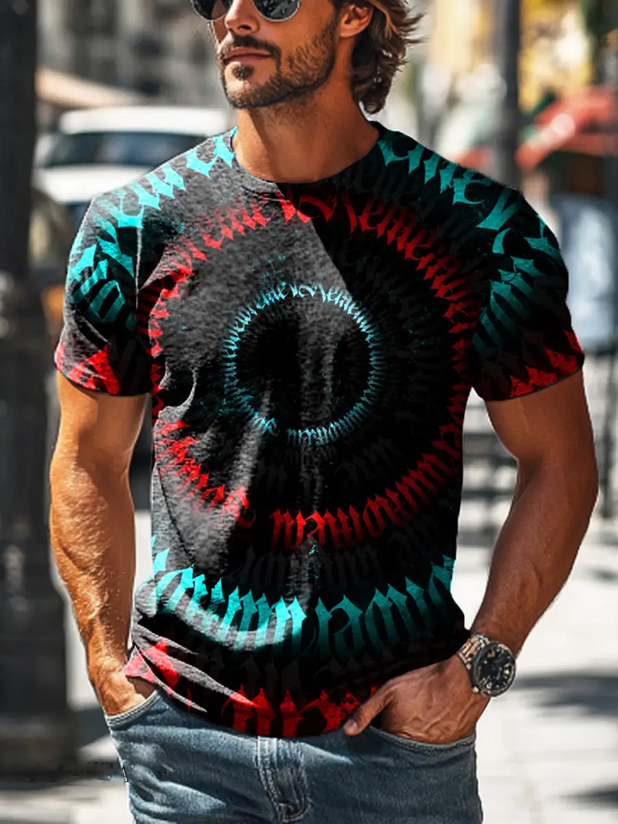 Retro Style Character Print T-Shirt