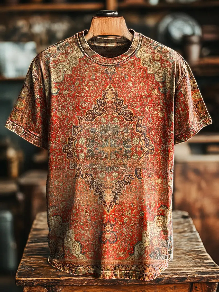 Ethnic Pattern Short Sleeve T-Shirt