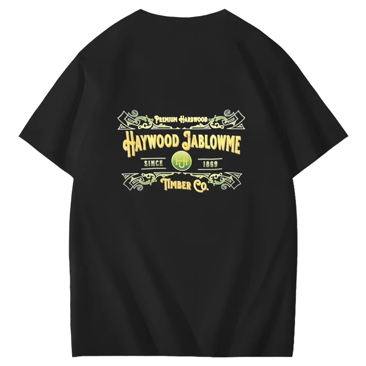 Haywood Since 1869 Jablowme Timber Co Art Pattern Print T-Shirt