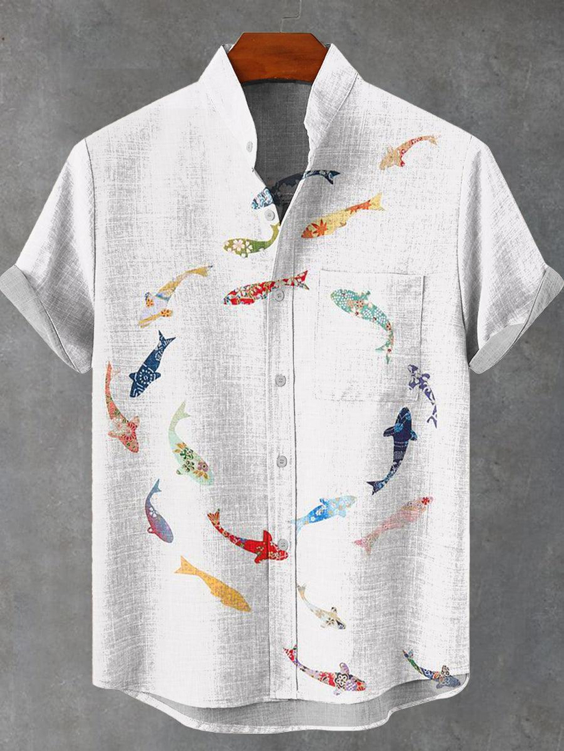 Colorful Tropical Fish Graphic Shirt