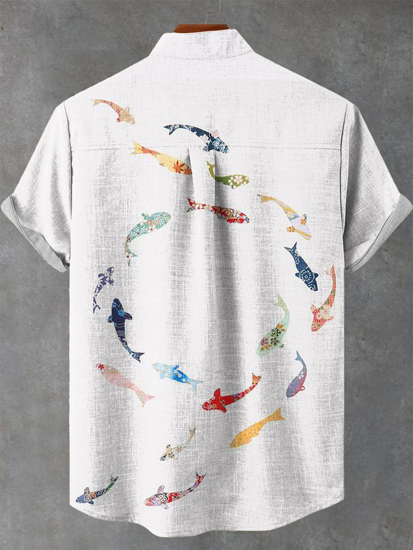 Colorful Tropical Fish Graphic Shirt