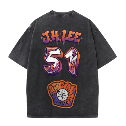 Giants Baseball 51 Tee – J.H. Lee Graphic Vintage Washed T-Shirt