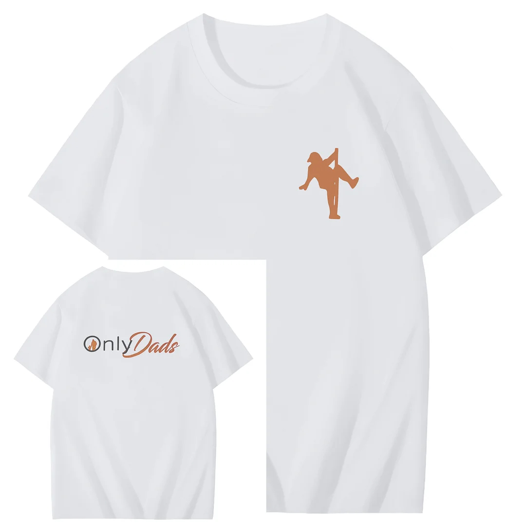 Only Dads Art Pattern Print T-Shirt