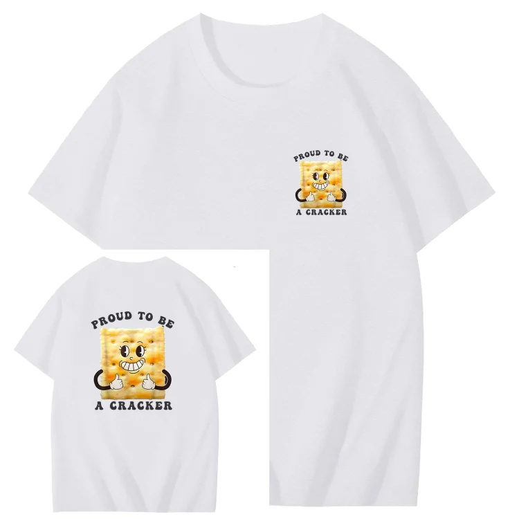 Proud To Be A Cracker Funny Adult Art Pattern Print T-Shirt