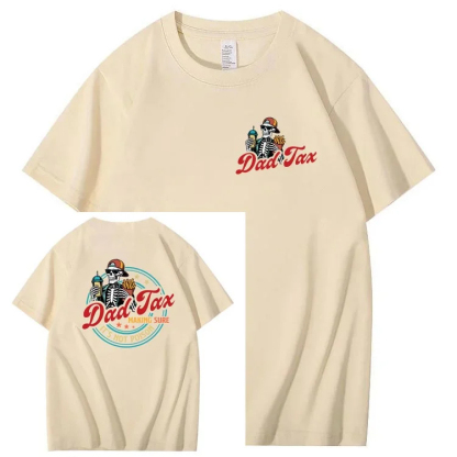 Dad Tax Pattern Print T-Shirt