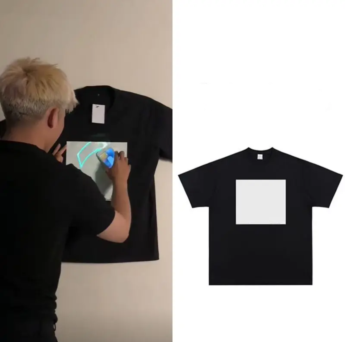 DIY Fluorescent T - shiret