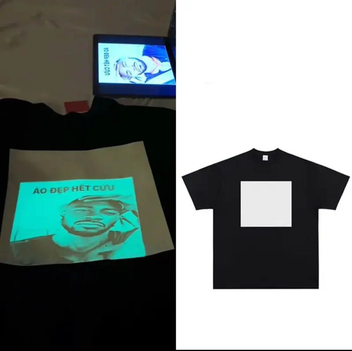 DIY Fluorescent T - shiret