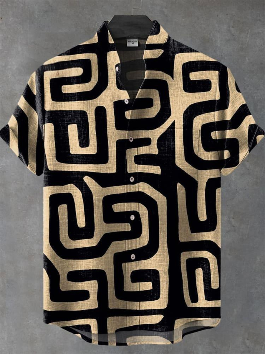 Multicolor Artistic Print Shirt