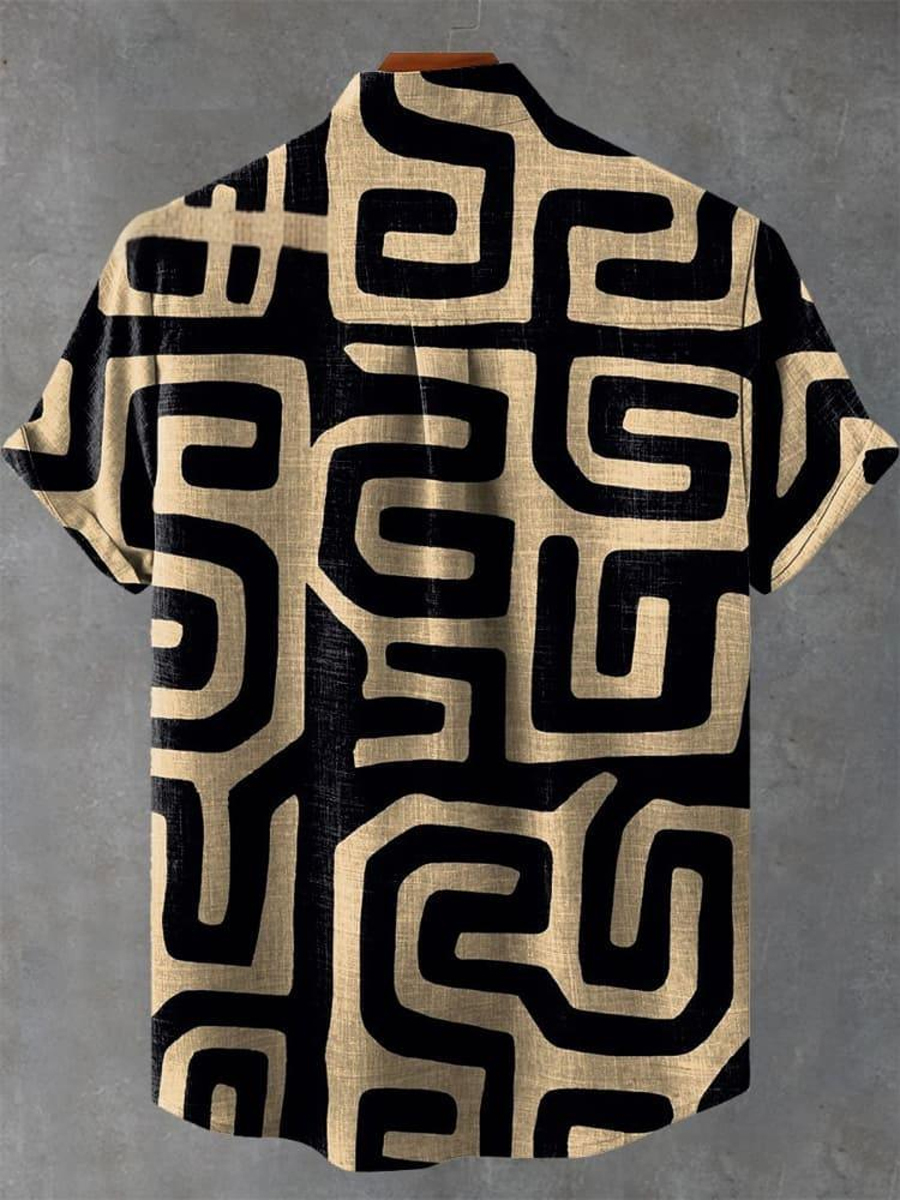 Multicolor Artistic Print Shirt