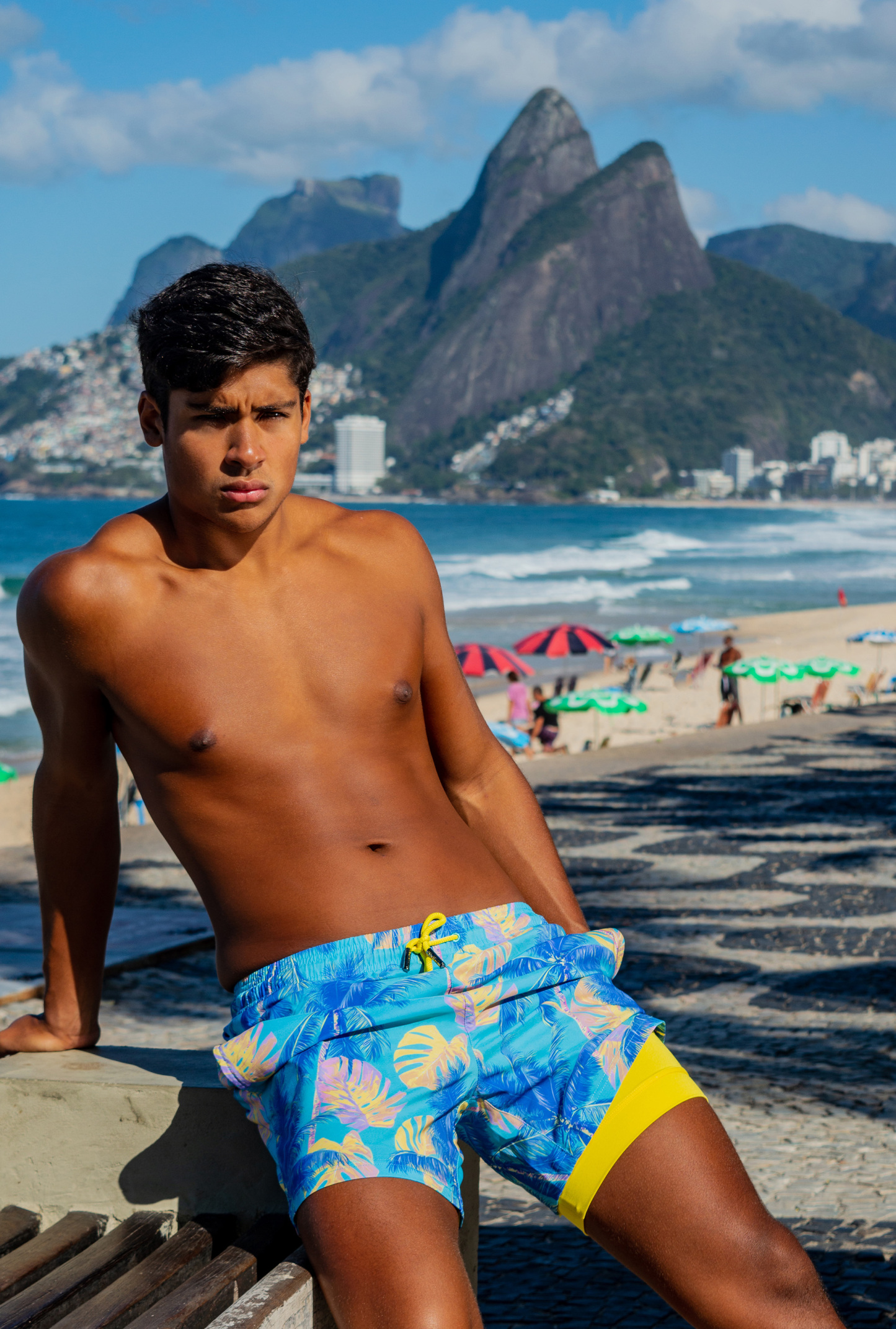 Summer Traces (Compression Lined Swim Trunk)