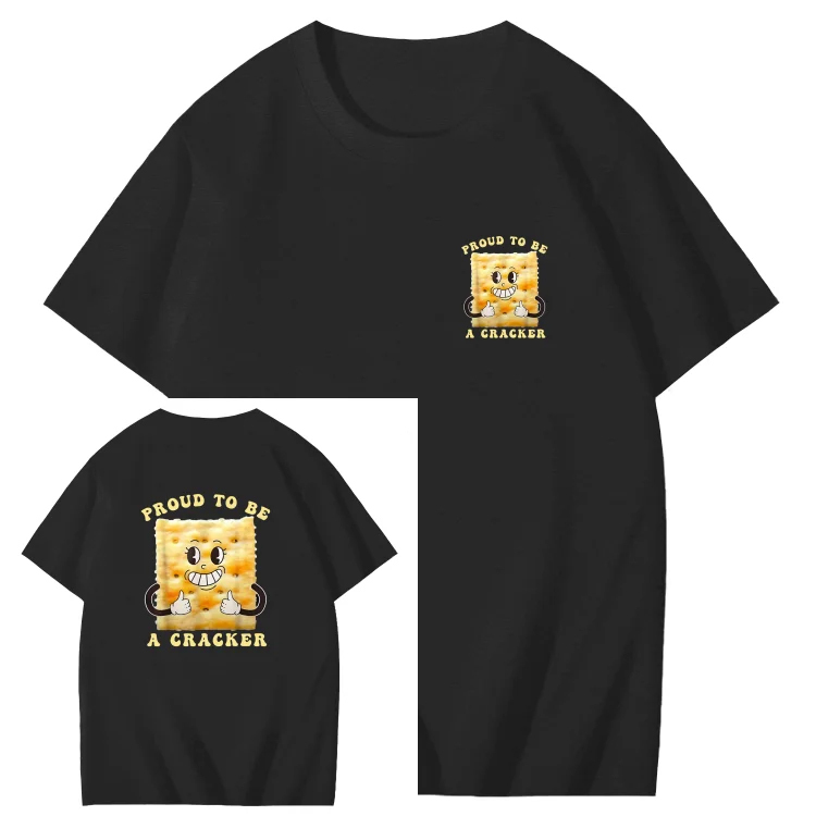 Proud To Be A Cracker Funny Adult Art Pattern Print T-Shirt