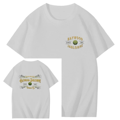 Haywood Since 1869 Jablowme Timber Co Art Pattern Print T-Shirt